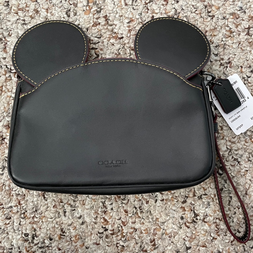 Disney x Coach Leather Wristlet